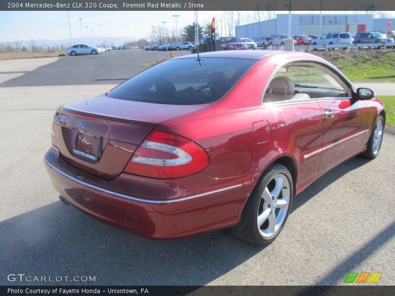 Firemist Red Metallic / Stone 2004 Mercedes-Benz CLK 320 Coupe