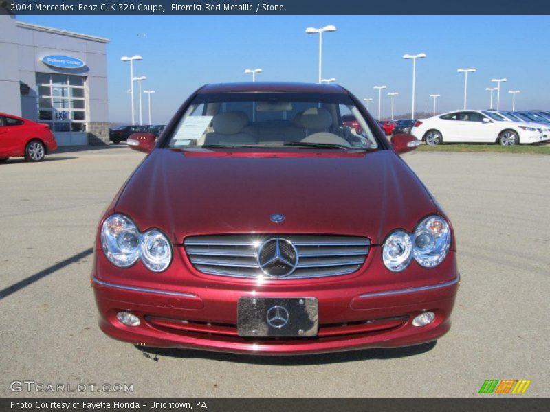 Firemist Red Metallic / Stone 2004 Mercedes-Benz CLK 320 Coupe