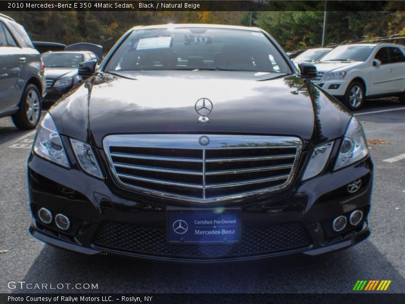 Black / Natural Beige 2010 Mercedes-Benz E 350 4Matic Sedan