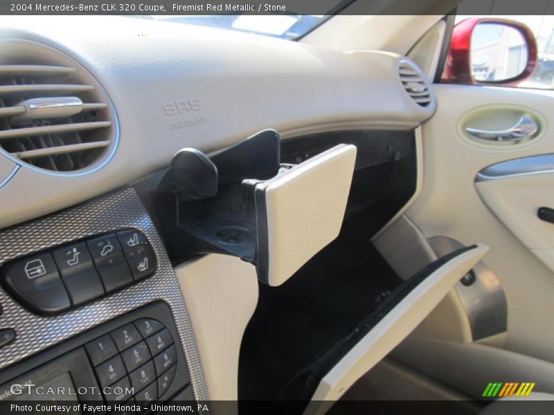Firemist Red Metallic / Stone 2004 Mercedes-Benz CLK 320 Coupe