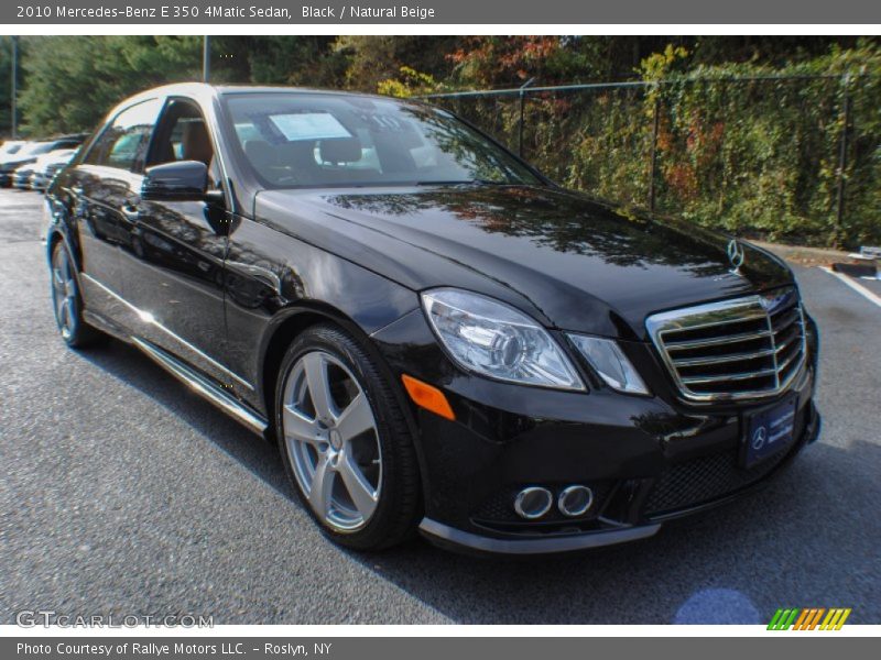 Black / Natural Beige 2010 Mercedes-Benz E 350 4Matic Sedan