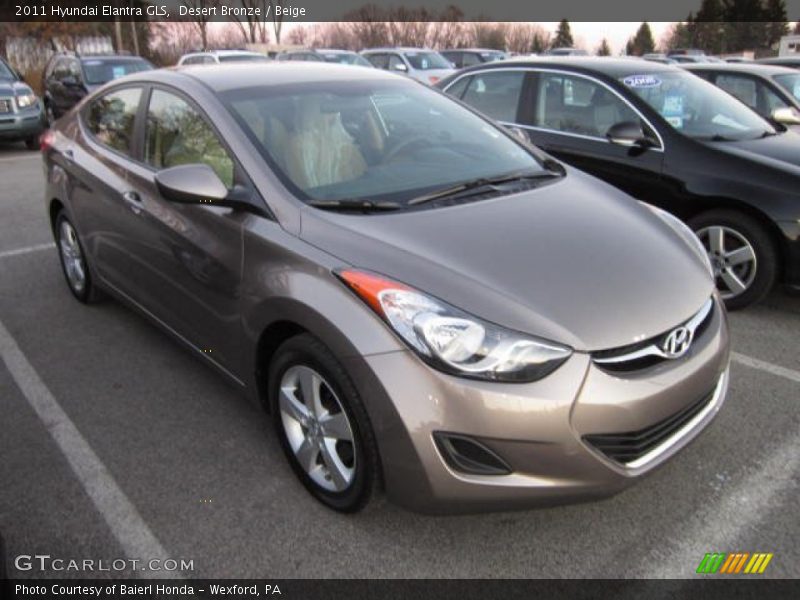 Desert Bronze / Beige 2011 Hyundai Elantra GLS