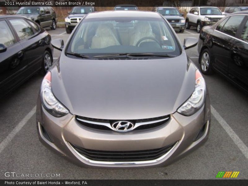 Desert Bronze / Beige 2011 Hyundai Elantra GLS