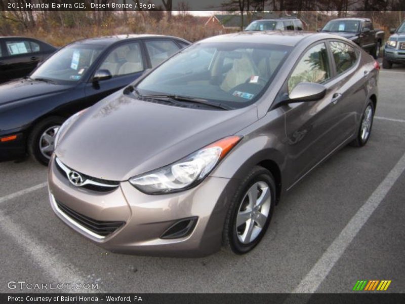 Desert Bronze / Beige 2011 Hyundai Elantra GLS