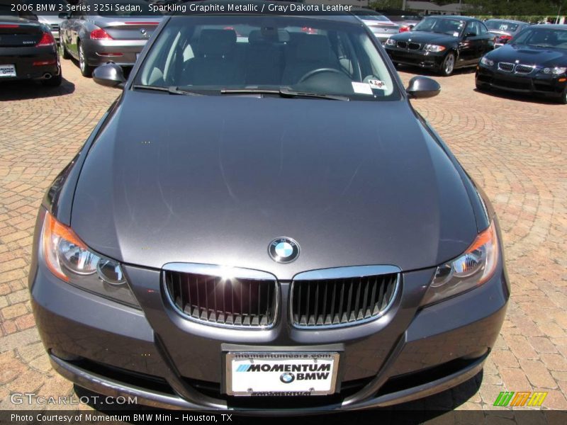 Sparkling Graphite Metallic / Gray Dakota Leather 2006 BMW 3 Series 325i Sedan