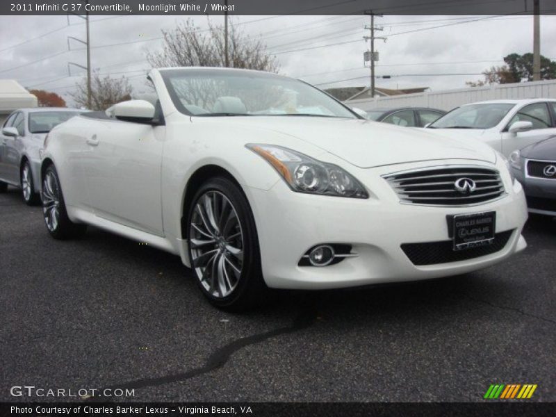 Moonlight White / Wheat 2011 Infiniti G 37 Convertible