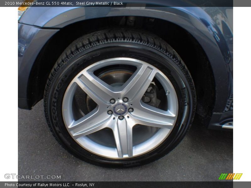 Steel Grey Metallic / Black 2010 Mercedes-Benz GL 550 4Matic