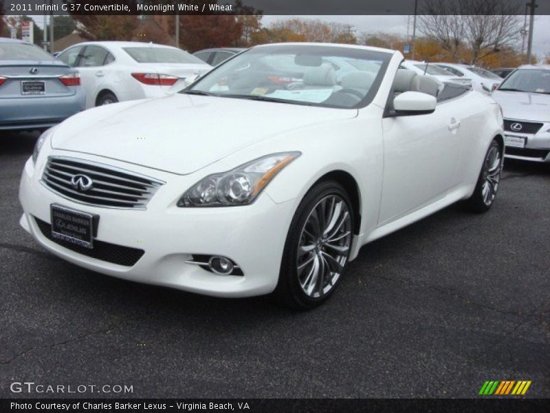 Moonlight White / Wheat 2011 Infiniti G 37 Convertible
