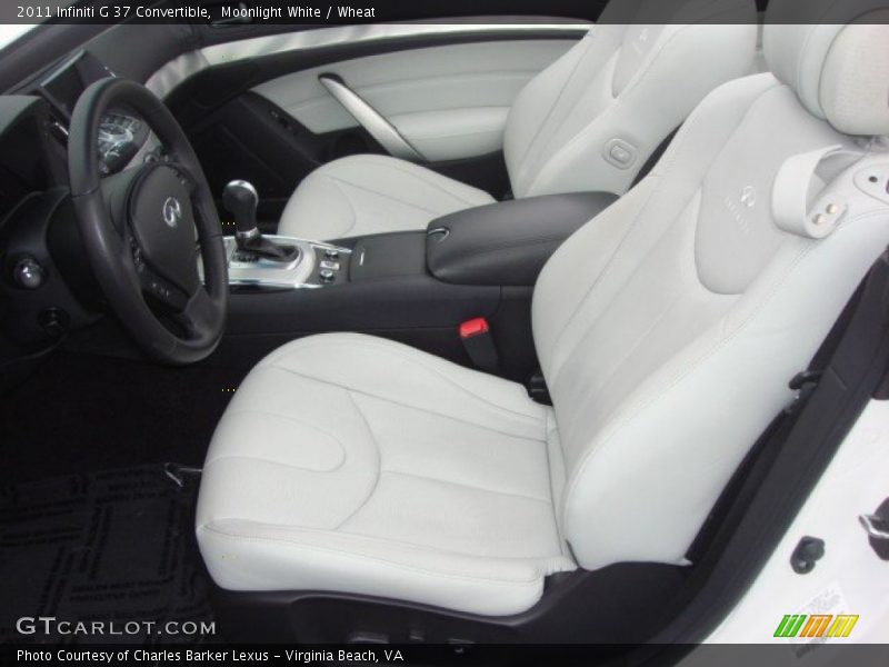 Front Seat of 2011 G 37 Convertible