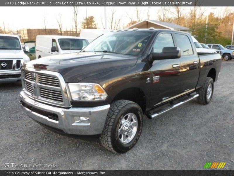 Rugged Brown Pearl / Light Pebble Beige/Bark Brown 2010 Dodge Ram 2500 Big Horn Edition Crew Cab 4x4