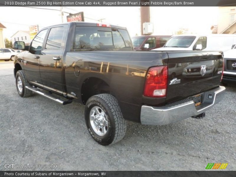 Rugged Brown Pearl / Light Pebble Beige/Bark Brown 2010 Dodge Ram 2500 Big Horn Edition Crew Cab 4x4