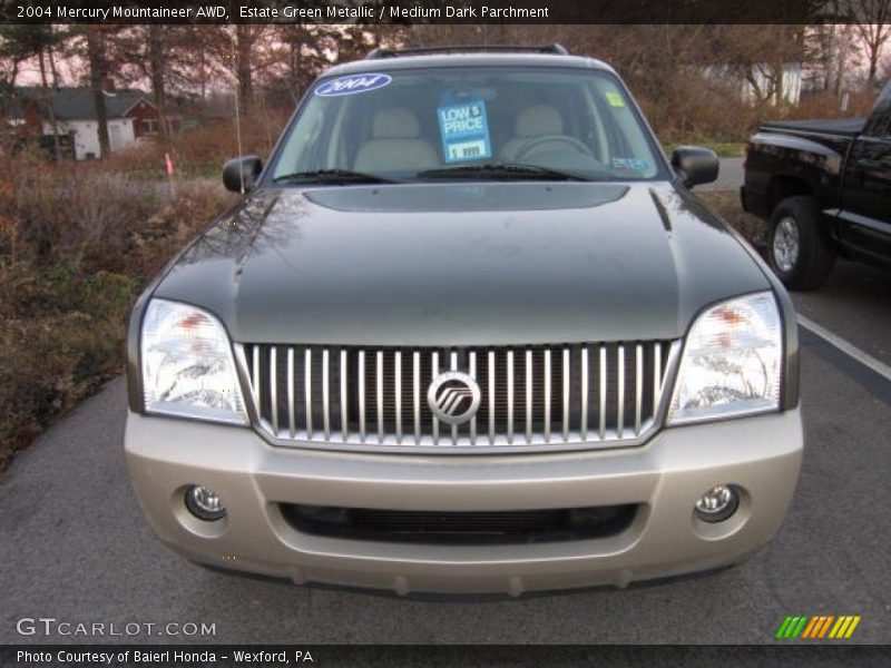Estate Green Metallic / Medium Dark Parchment 2004 Mercury Mountaineer AWD