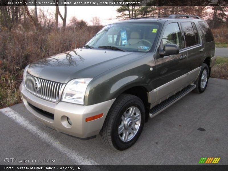 Estate Green Metallic / Medium Dark Parchment 2004 Mercury Mountaineer AWD