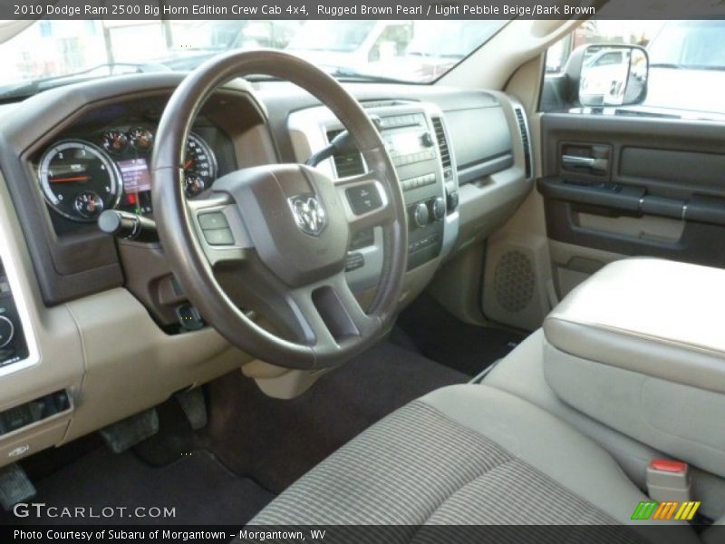 Rugged Brown Pearl / Light Pebble Beige/Bark Brown 2010 Dodge Ram 2500 Big Horn Edition Crew Cab 4x4