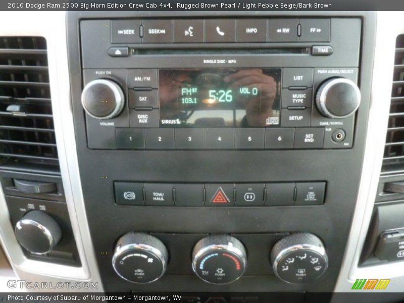 Rugged Brown Pearl / Light Pebble Beige/Bark Brown 2010 Dodge Ram 2500 Big Horn Edition Crew Cab 4x4