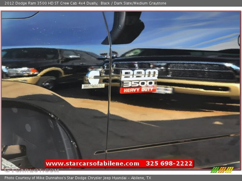 Black / Dark Slate/Medium Graystone 2012 Dodge Ram 3500 HD ST Crew Cab 4x4 Dually