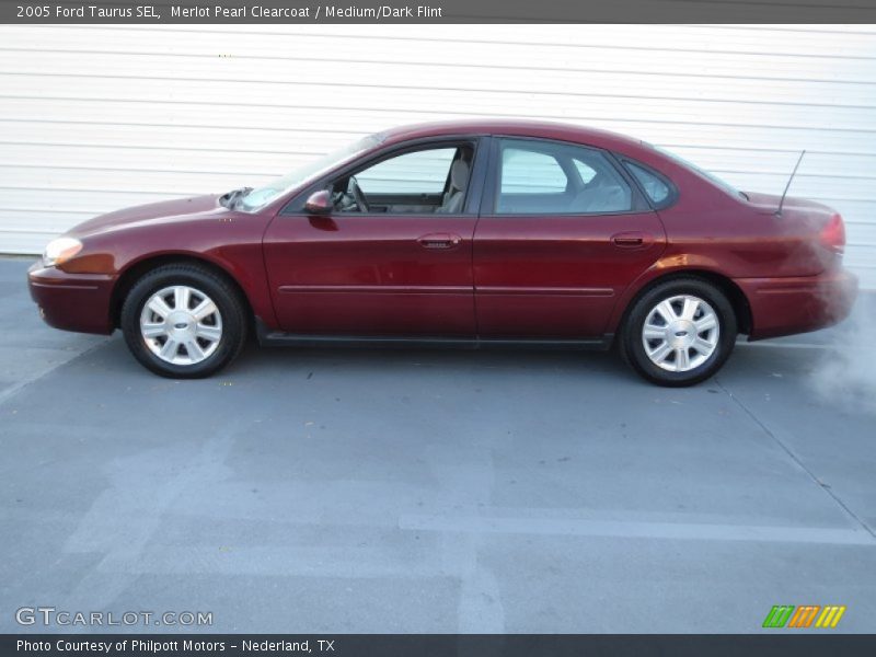 Merlot Pearl Clearcoat / Medium/Dark Flint 2005 Ford Taurus SEL