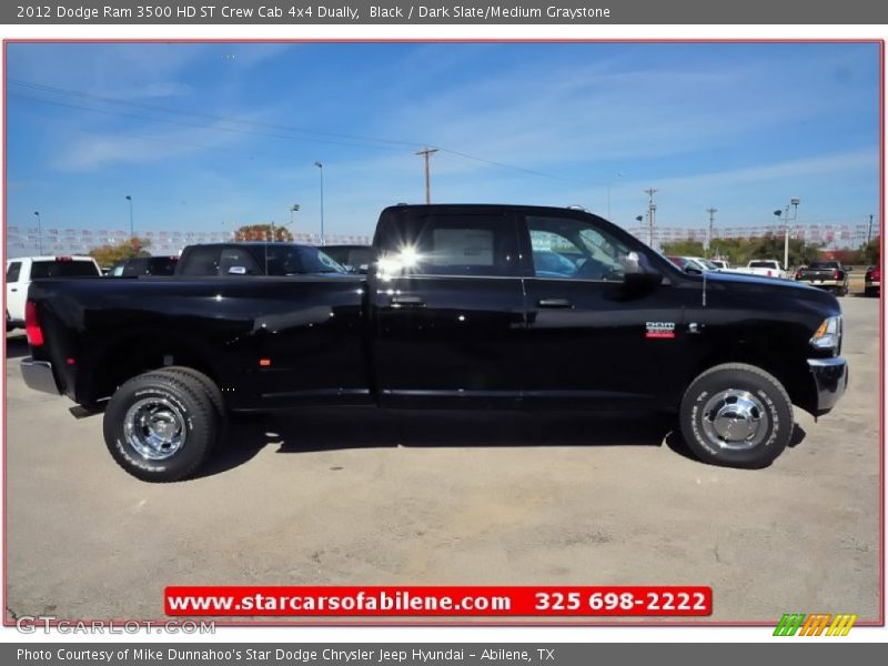 Black / Dark Slate/Medium Graystone 2012 Dodge Ram 3500 HD ST Crew Cab 4x4 Dually