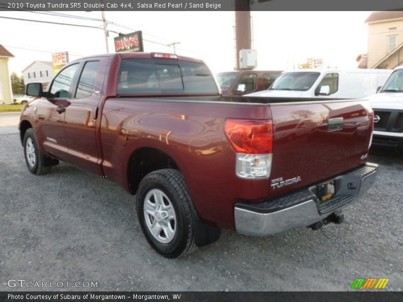 Salsa Red Pearl / Sand Beige 2010 Toyota Tundra SR5 Double Cab 4x4