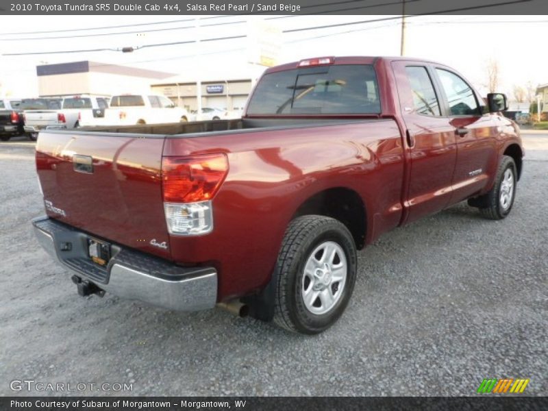 Salsa Red Pearl / Sand Beige 2010 Toyota Tundra SR5 Double Cab 4x4