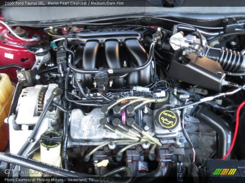 Merlot Pearl Clearcoat / Medium/Dark Flint 2005 Ford Taurus SEL