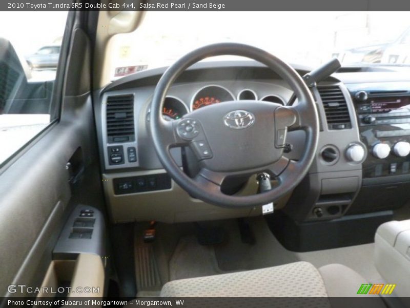 Salsa Red Pearl / Sand Beige 2010 Toyota Tundra SR5 Double Cab 4x4