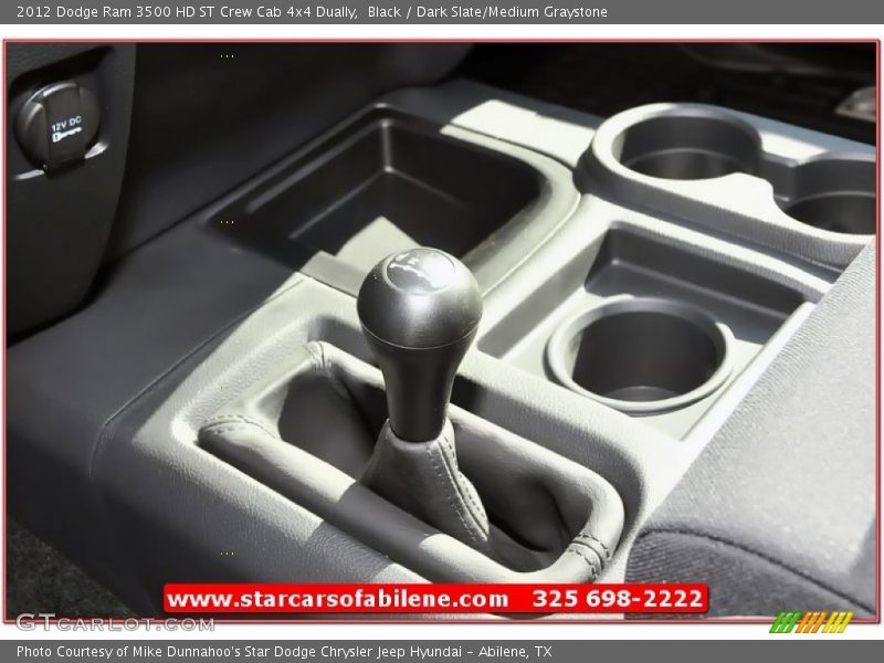 Black / Dark Slate/Medium Graystone 2012 Dodge Ram 3500 HD ST Crew Cab 4x4 Dually