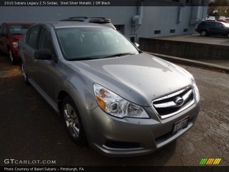 Steel Silver Metallic / Off Black 2010 Subaru Legacy 2.5i Sedan