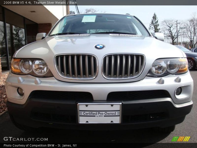 Titanium Silver Metallic / Black 2006 BMW X5 4.4i