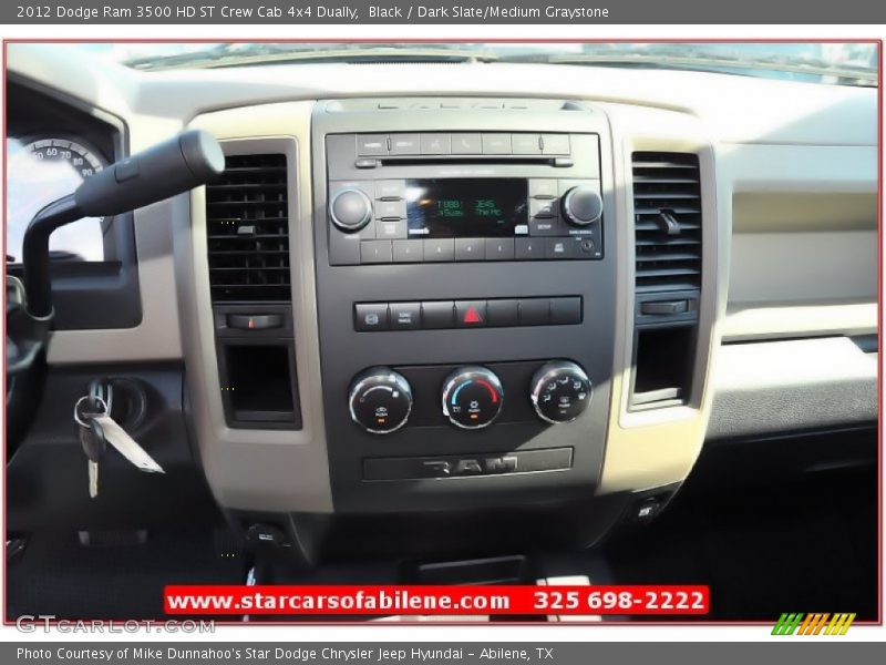 Black / Dark Slate/Medium Graystone 2012 Dodge Ram 3500 HD ST Crew Cab 4x4 Dually