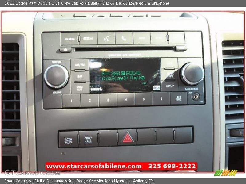 Black / Dark Slate/Medium Graystone 2012 Dodge Ram 3500 HD ST Crew Cab 4x4 Dually