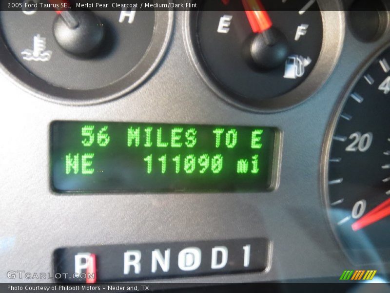 Merlot Pearl Clearcoat / Medium/Dark Flint 2005 Ford Taurus SEL