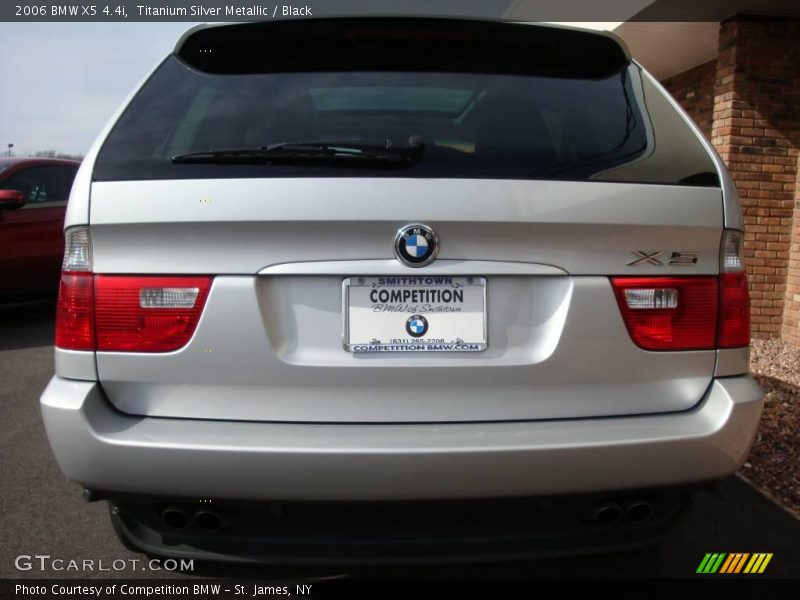 Titanium Silver Metallic / Black 2006 BMW X5 4.4i