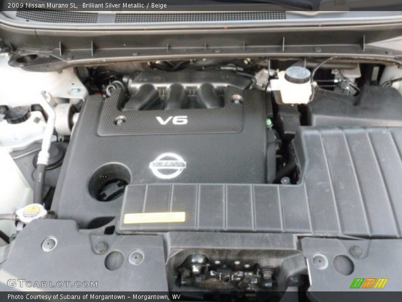 Brilliant Silver Metallic / Beige 2009 Nissan Murano SL