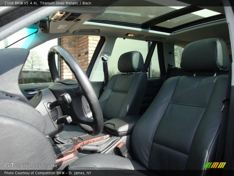 Titanium Silver Metallic / Black 2006 BMW X5 4.4i