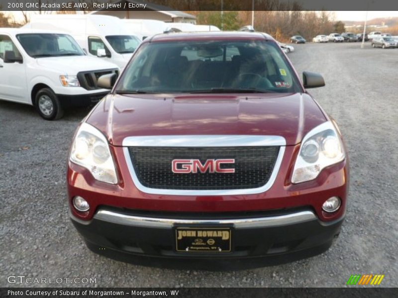 Red Jewel / Ebony 2008 GMC Acadia SLE AWD