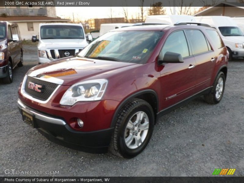 Red Jewel / Ebony 2008 GMC Acadia SLE AWD