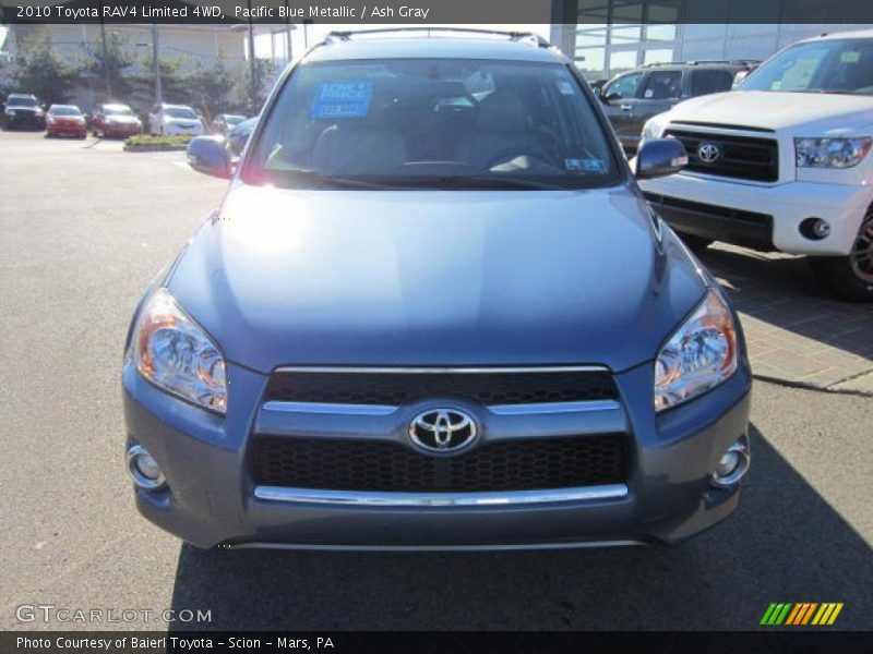 Pacific Blue Metallic / Ash Gray 2010 Toyota RAV4 Limited 4WD