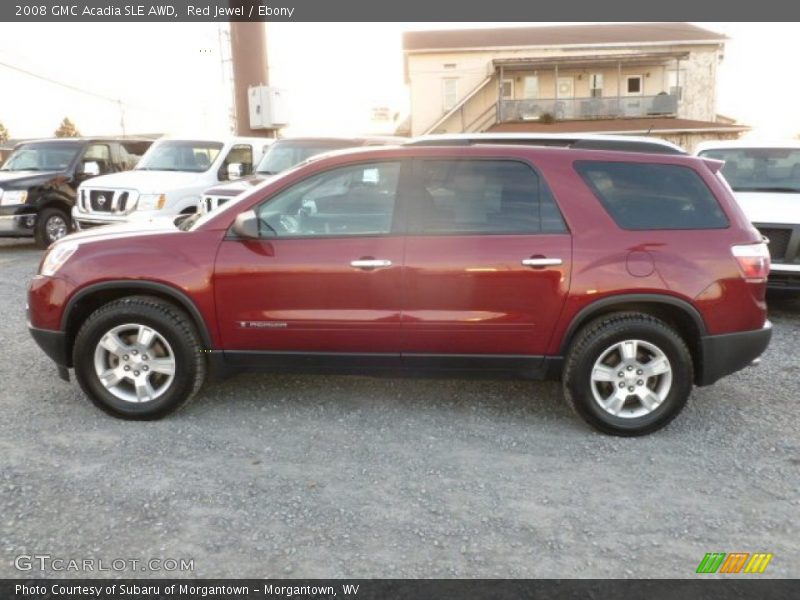 Red Jewel / Ebony 2008 GMC Acadia SLE AWD