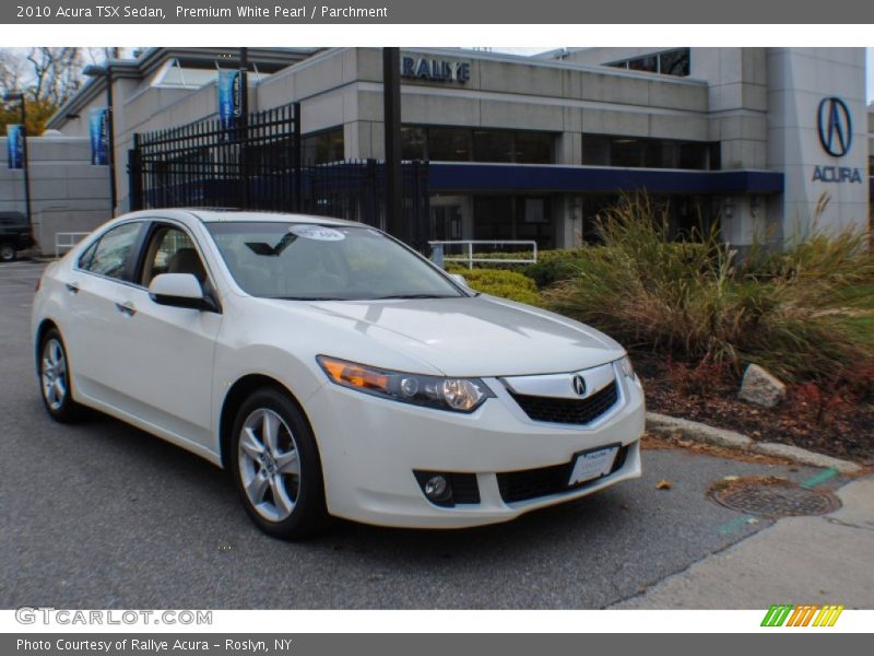Premium White Pearl / Parchment 2010 Acura TSX Sedan