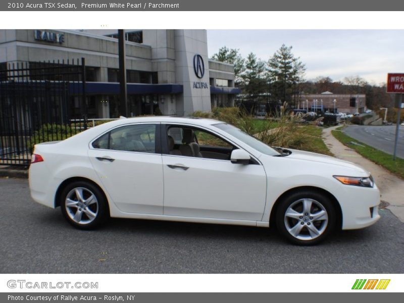 Premium White Pearl / Parchment 2010 Acura TSX Sedan
