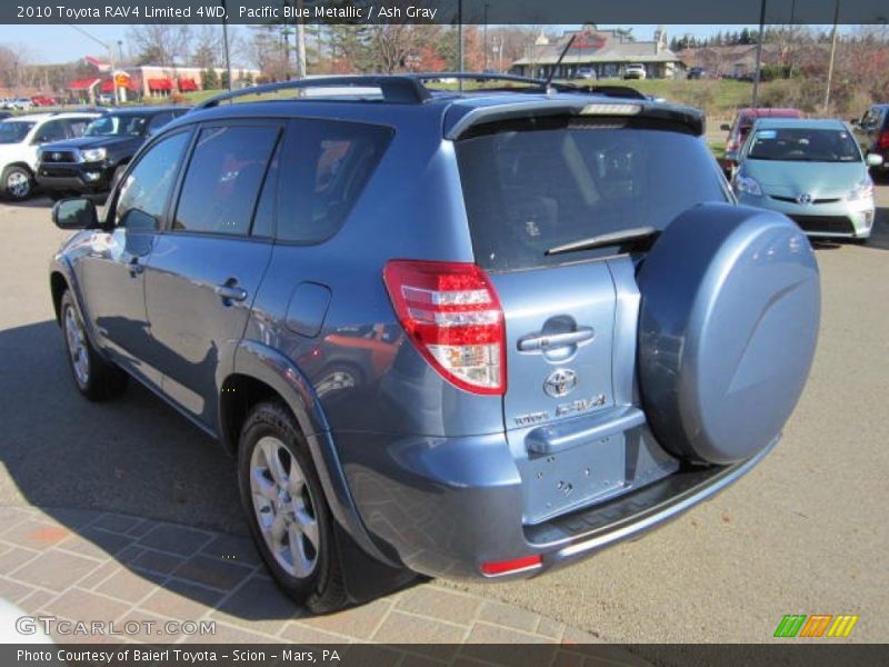 Pacific Blue Metallic / Ash Gray 2010 Toyota RAV4 Limited 4WD