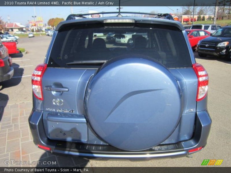 Pacific Blue Metallic / Ash Gray 2010 Toyota RAV4 Limited 4WD