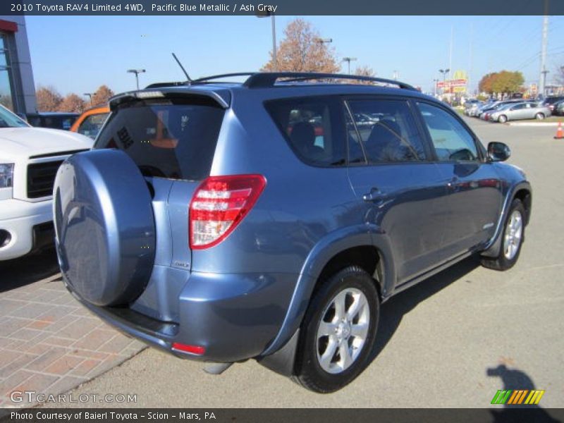 Pacific Blue Metallic / Ash Gray 2010 Toyota RAV4 Limited 4WD