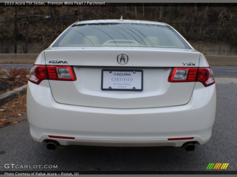 Premium White Pearl / Parchment 2010 Acura TSX Sedan