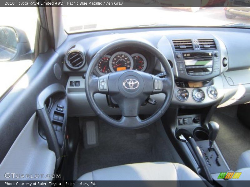 Pacific Blue Metallic / Ash Gray 2010 Toyota RAV4 Limited 4WD