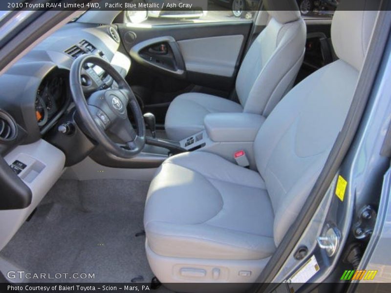 Pacific Blue Metallic / Ash Gray 2010 Toyota RAV4 Limited 4WD