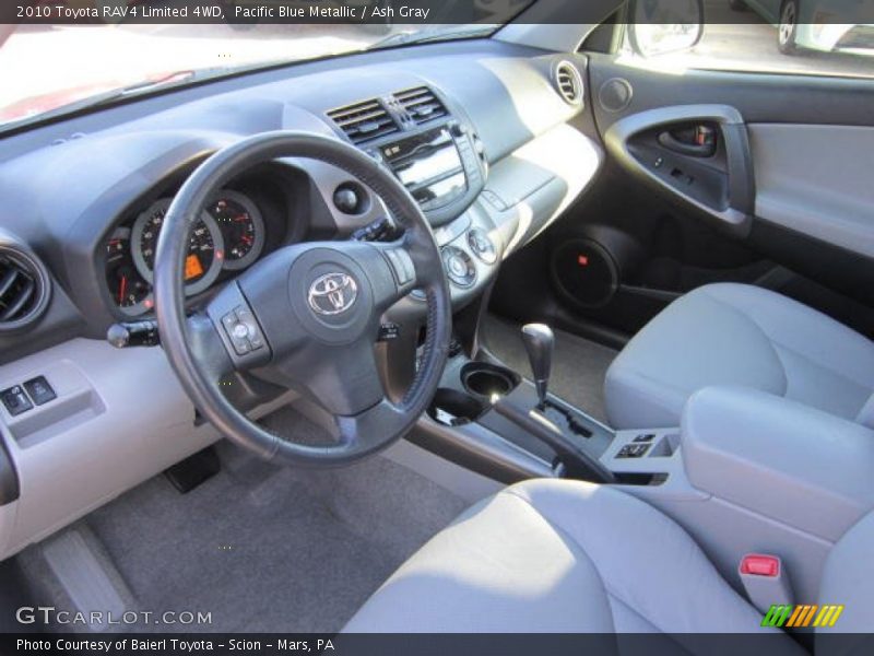 Pacific Blue Metallic / Ash Gray 2010 Toyota RAV4 Limited 4WD