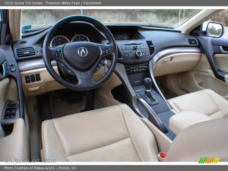 Premium White Pearl / Parchment 2010 Acura TSX Sedan