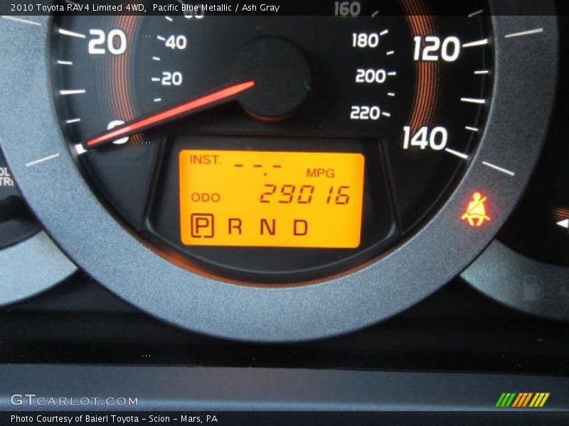 Pacific Blue Metallic / Ash Gray 2010 Toyota RAV4 Limited 4WD